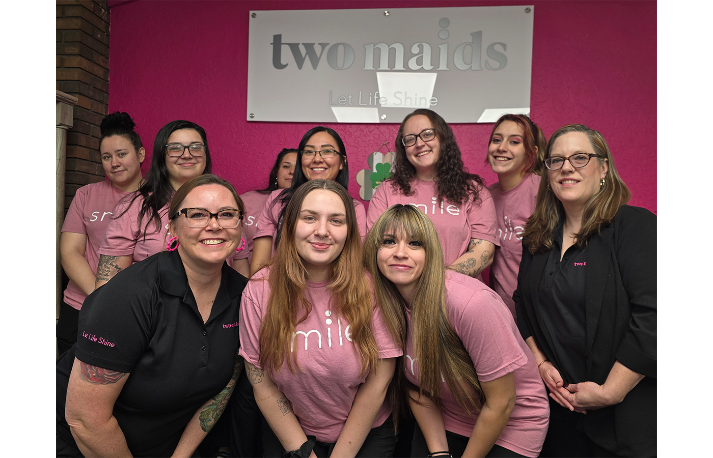 Two Maids Franchise Owner Chantel Trujillo and Team