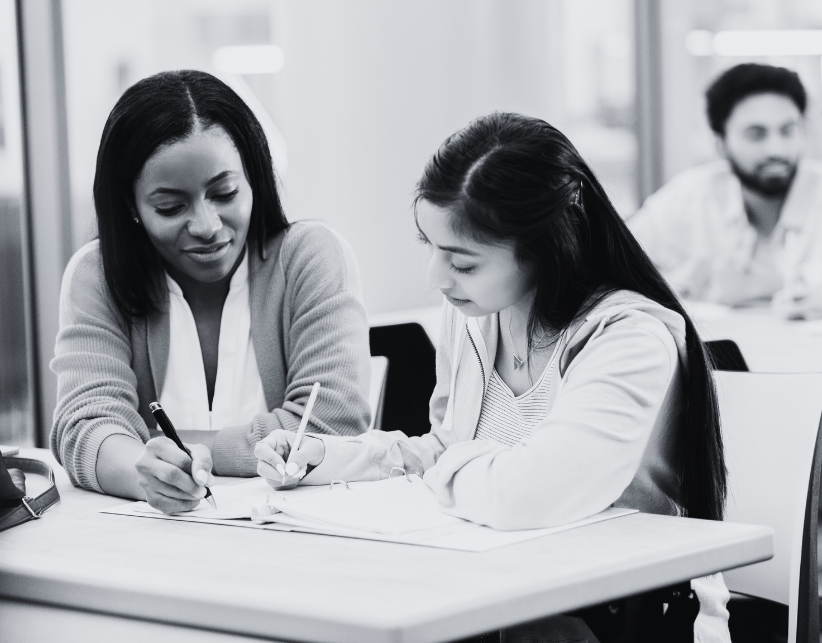 jobs in secondary education - adult woman tutoring teen girl