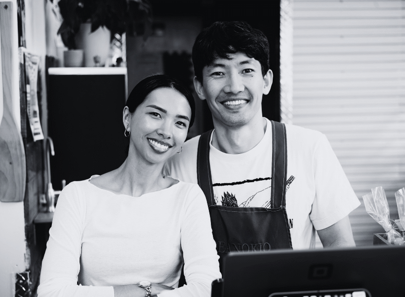 2 business owners posing