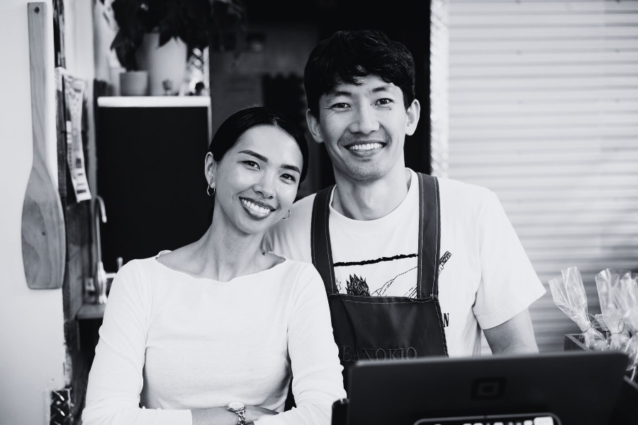 2 business owners posing